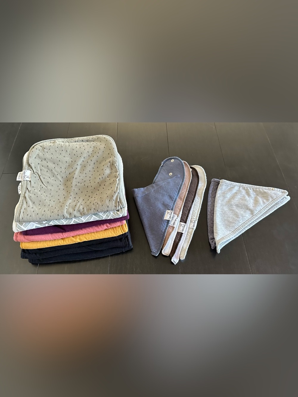 Copper Pearl Burp Cloths &Bibs
